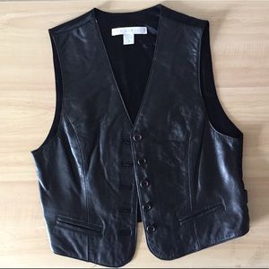 The Limited 100% Leather Women’s Leather Vest Sz M